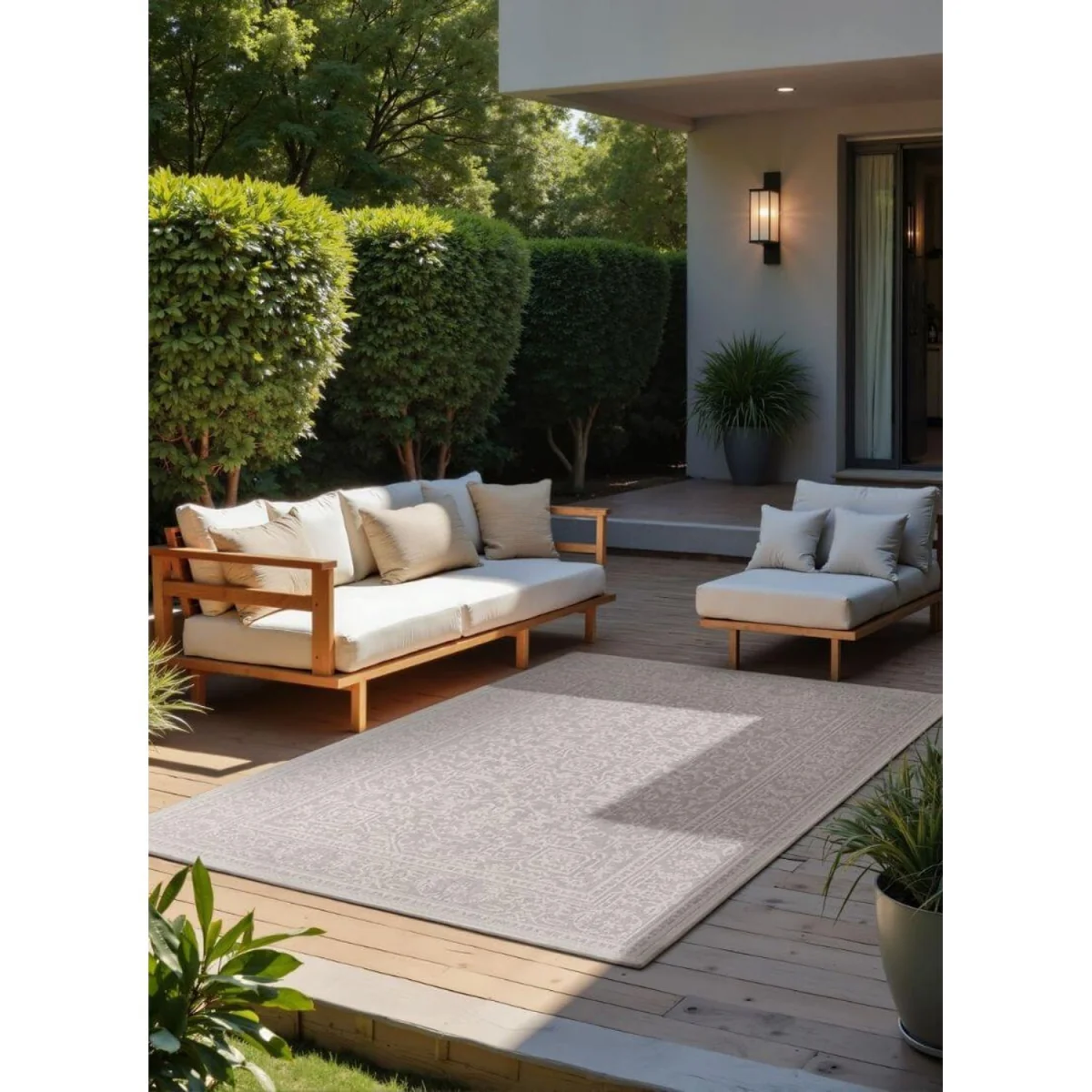 Reversible Kona Indoor & Outdoor Rug Black - Grey / 290.0cm – image 7