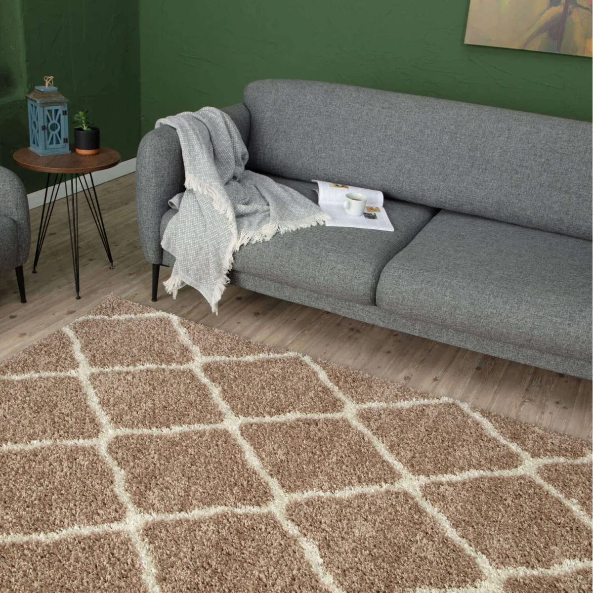 Myshaggy Moroccan Design Rug - Black / 240x340cm - Neutral – image 6