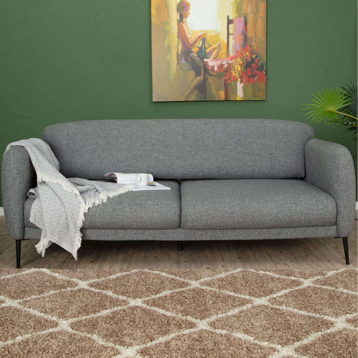 Myshaggy Moroccan Design Rug - Black / 240x340cm - Neutral – image 7