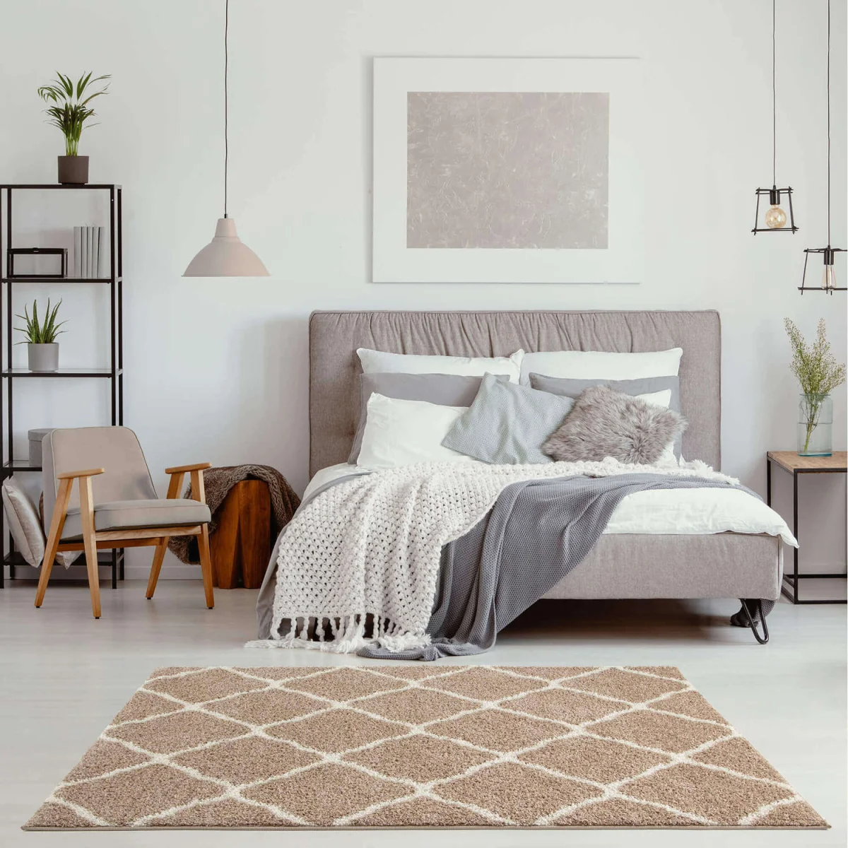 Myshaggy Moroccan Design Rug - Black / 240x340cm - Neutral – image 8