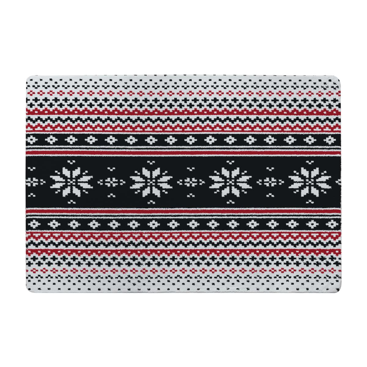 Abstract Christmas Style Rug - red / 230cm – image 1