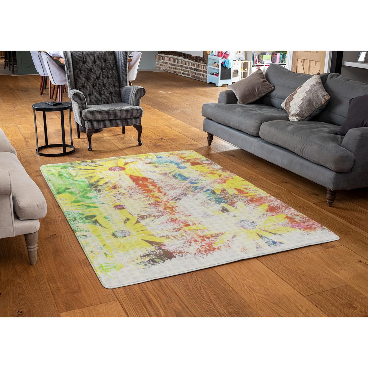 Flower Burst Rug - Yellow / 230cm – image 3