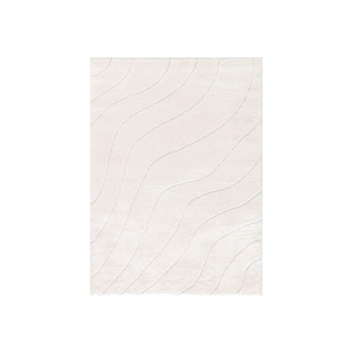 Savanna Wave Rug - White / 160cm