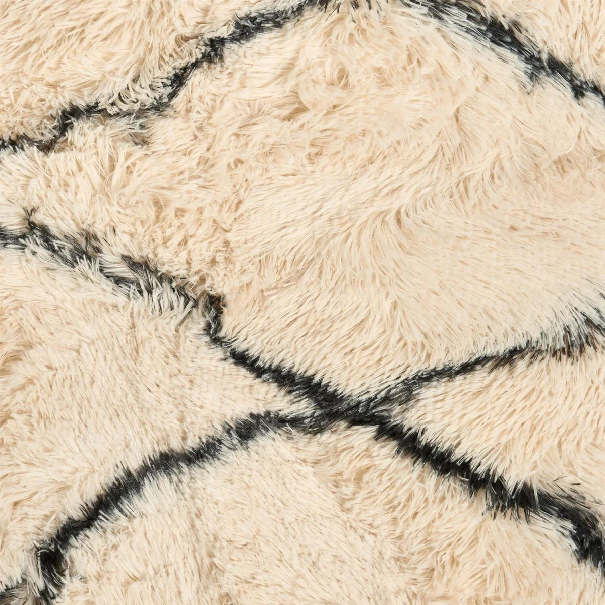 OHS Printed Fluffy Simple Geometric Rug - Monochrome / 160X230 – image 6