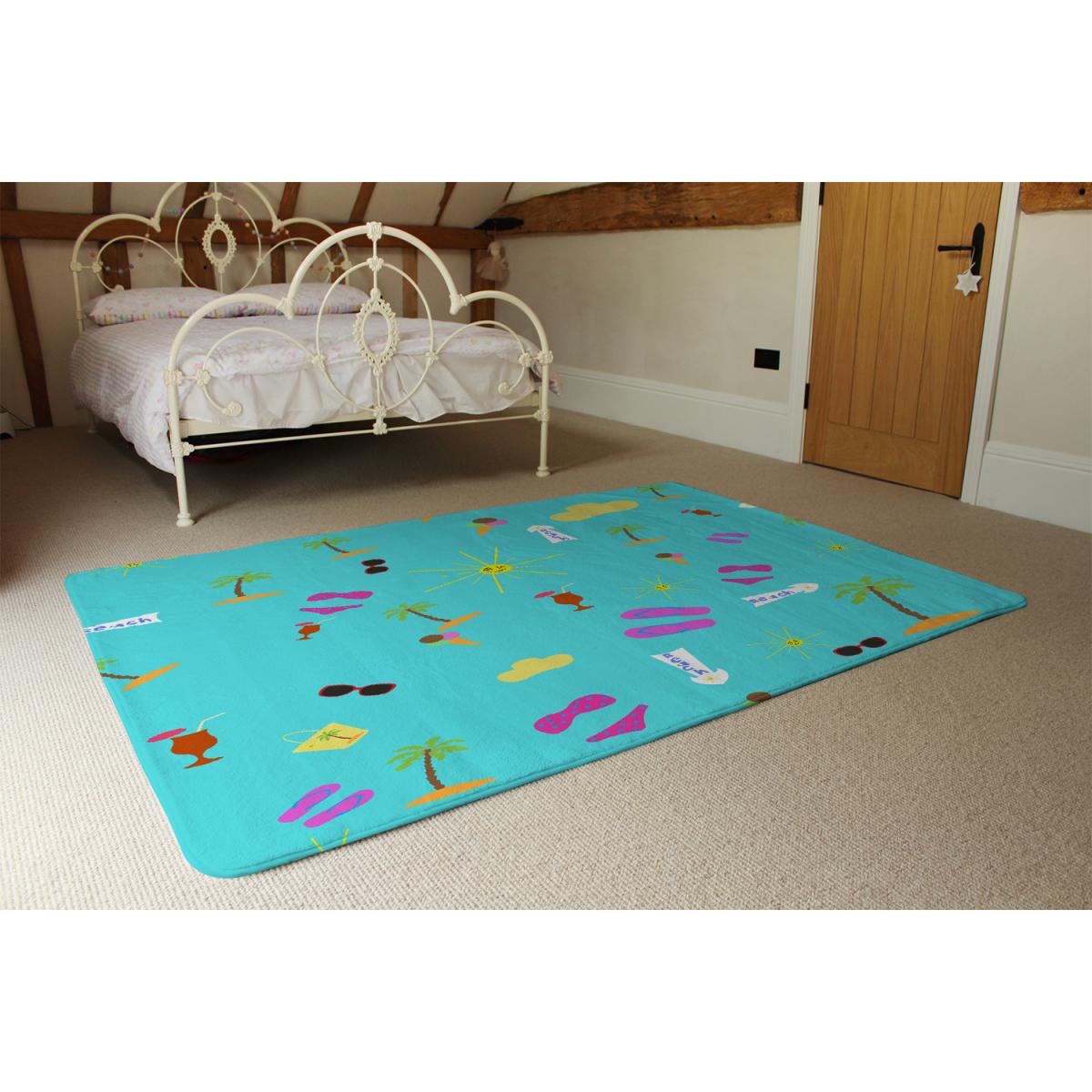 Beach Cartoons Rug - Blue / 230cm – image 4