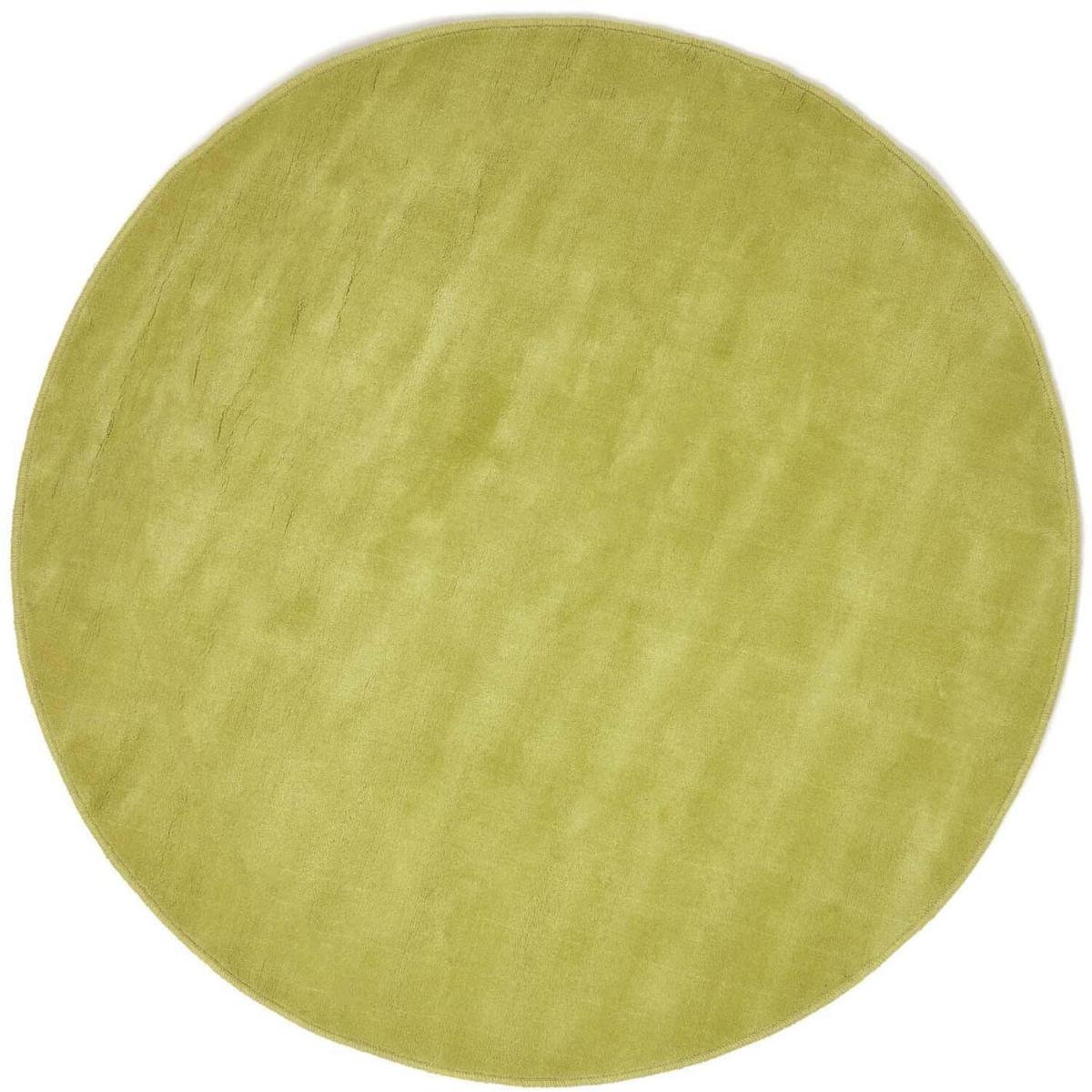 Hand Tufted Plain Cotton Round Rug - Green / 150cm – image 2