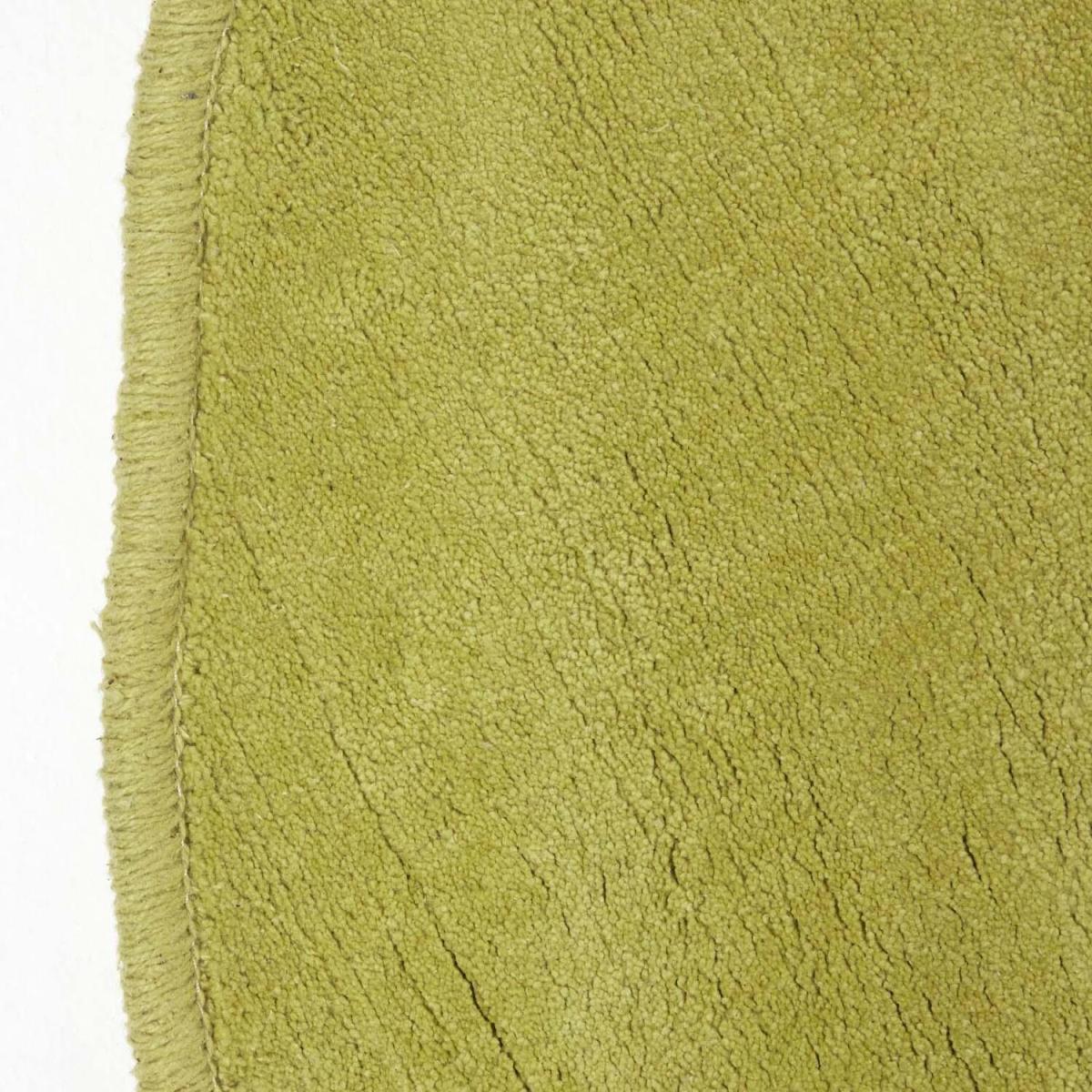 Hand Tufted Plain Cotton Round Rug - Green / 150cm – image 3