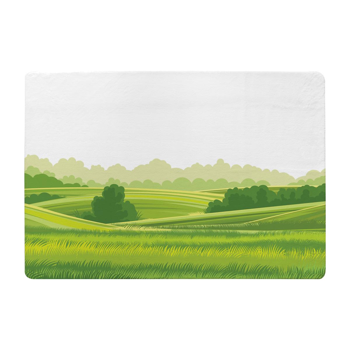 Landscape Illustration Designer Rug - Green / 150cm – image 1