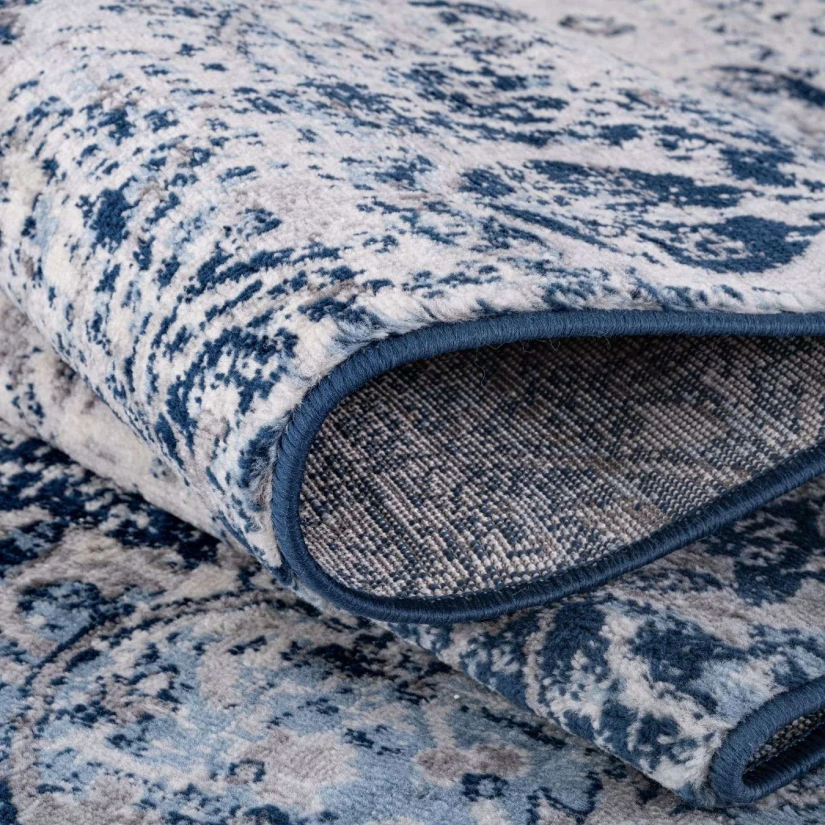 Montana Collection Floral Design Rug - Blue / 240cm – image 4
