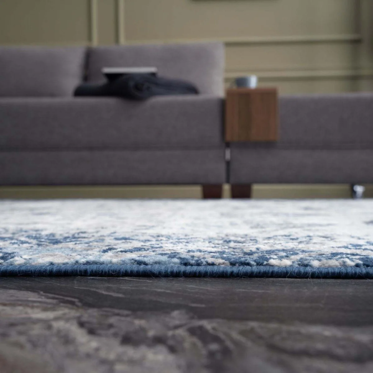 Montana Collection Floral Design Rug - Blue / 240cm – image 5