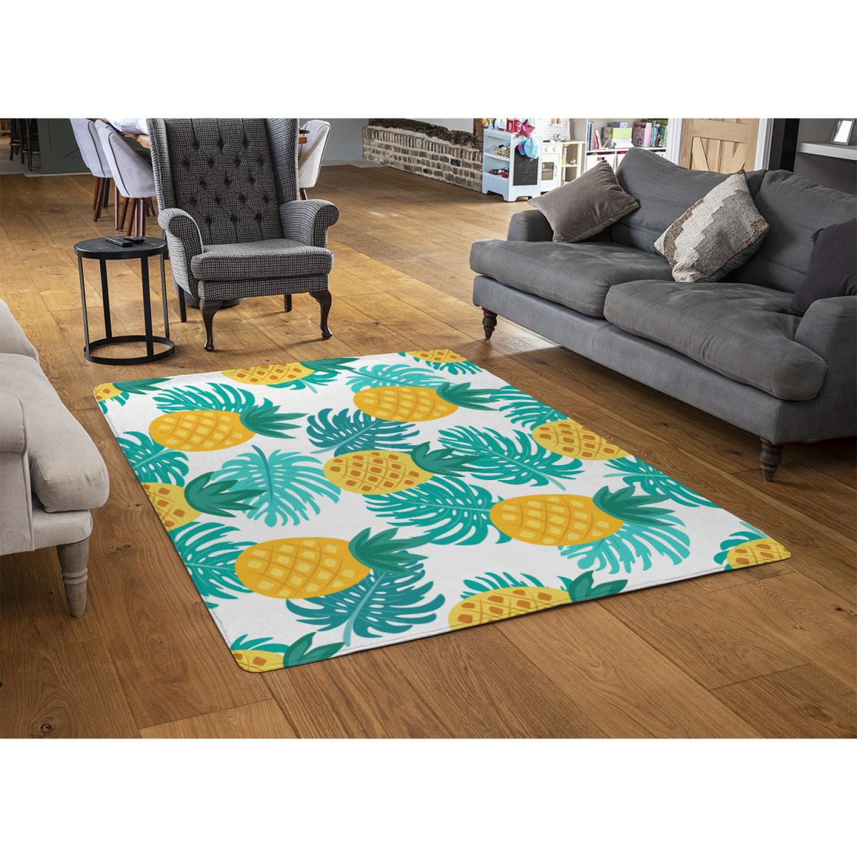 Pineapples Rug - Blue / 230cm – image 3