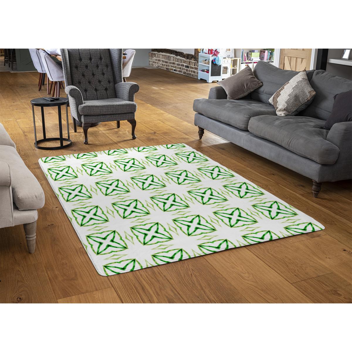 Green Extraordinary Boho Chic Summer Design Rug - Green / 230cm – image 3