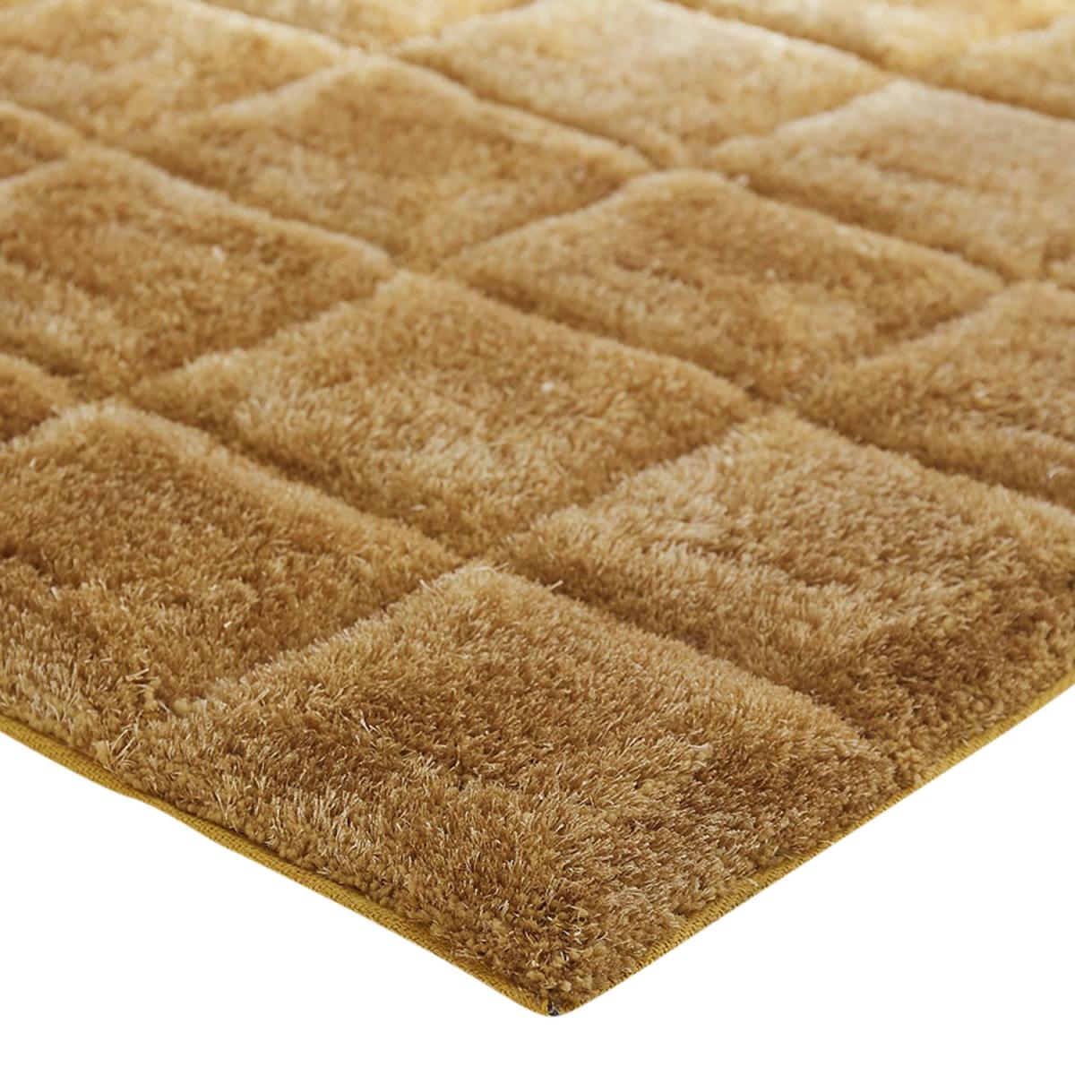 Samil Check Rug - Ochre – image 1