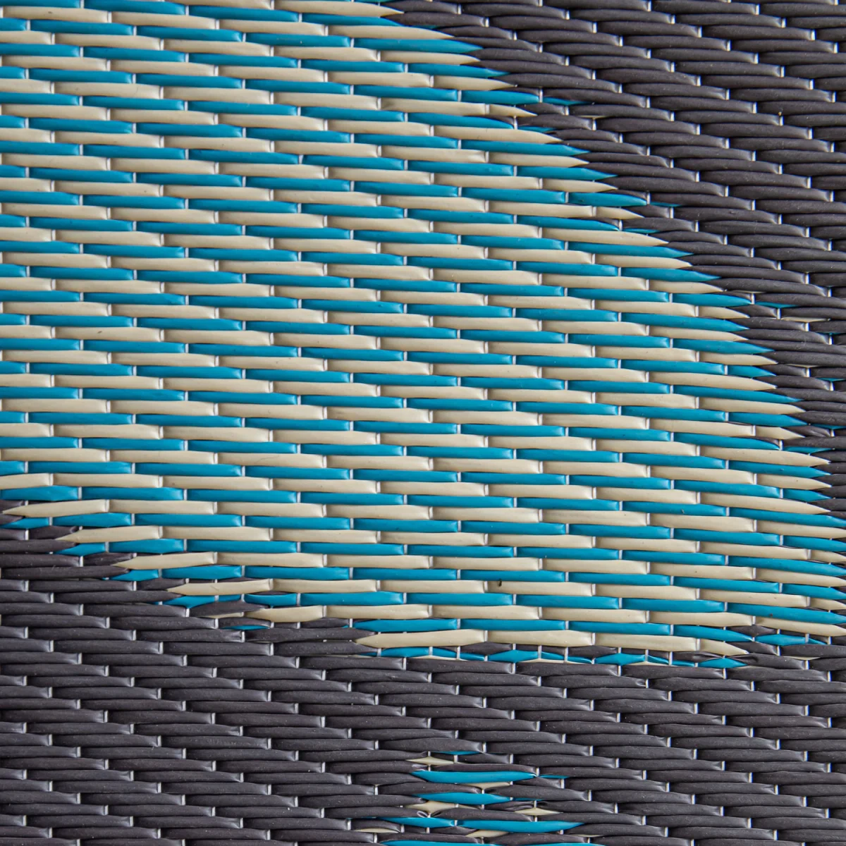 1.5m x 2.1m Flora Leaves Large Outdoor Alfresco Patio Rug Mat in Blue - Blue / Grey – image 6