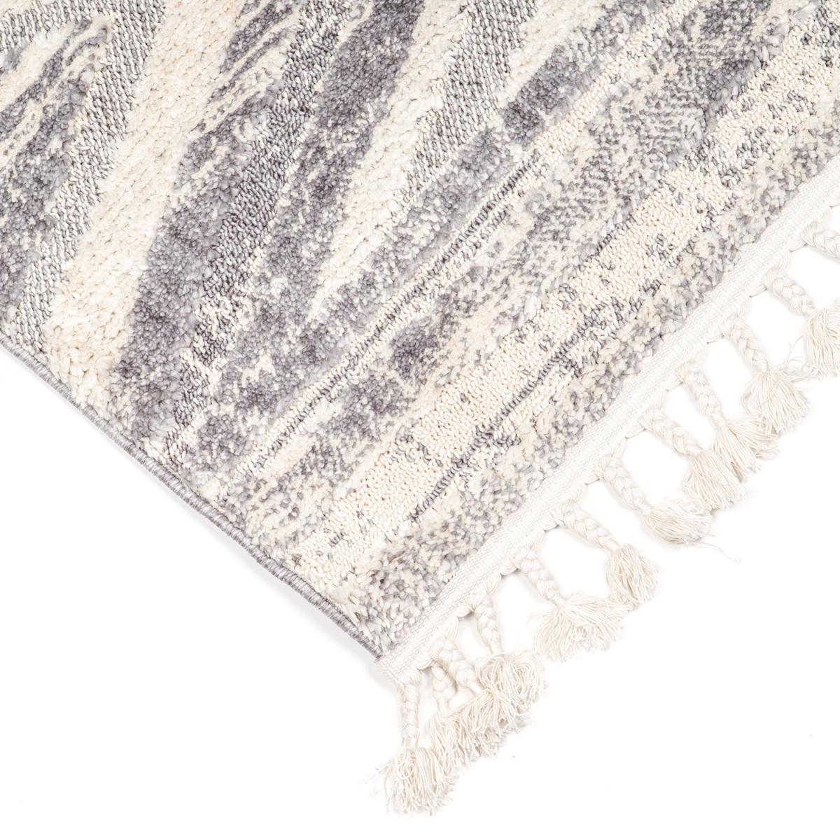 Bilbao Cross Rug - Silver / 170cm – image 2