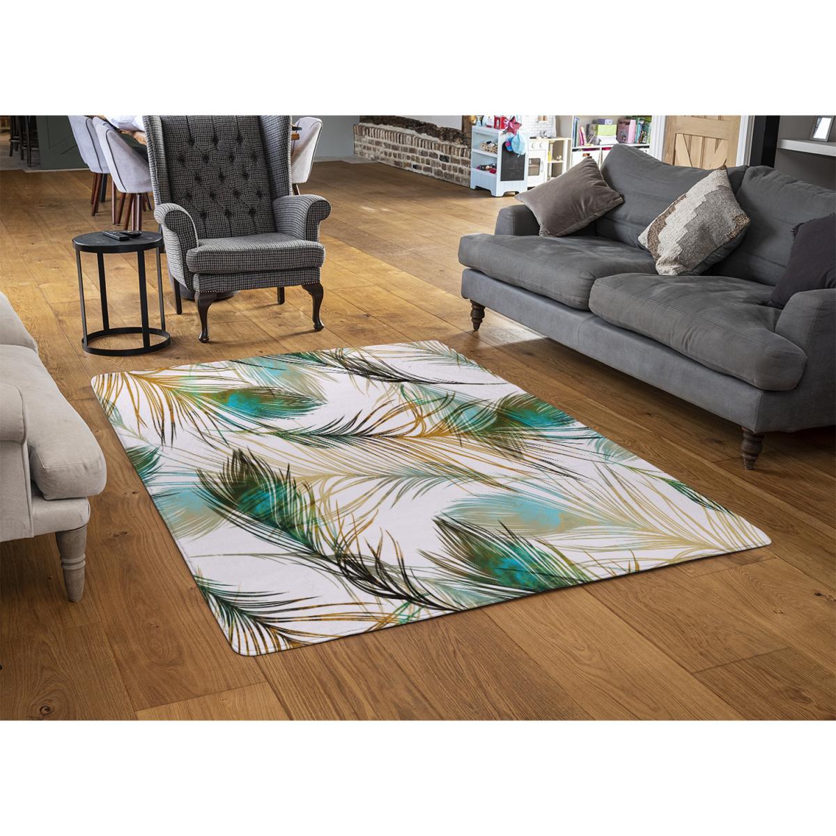 Imprints Peacock Feathers Rug - Green / 230cm – image 3