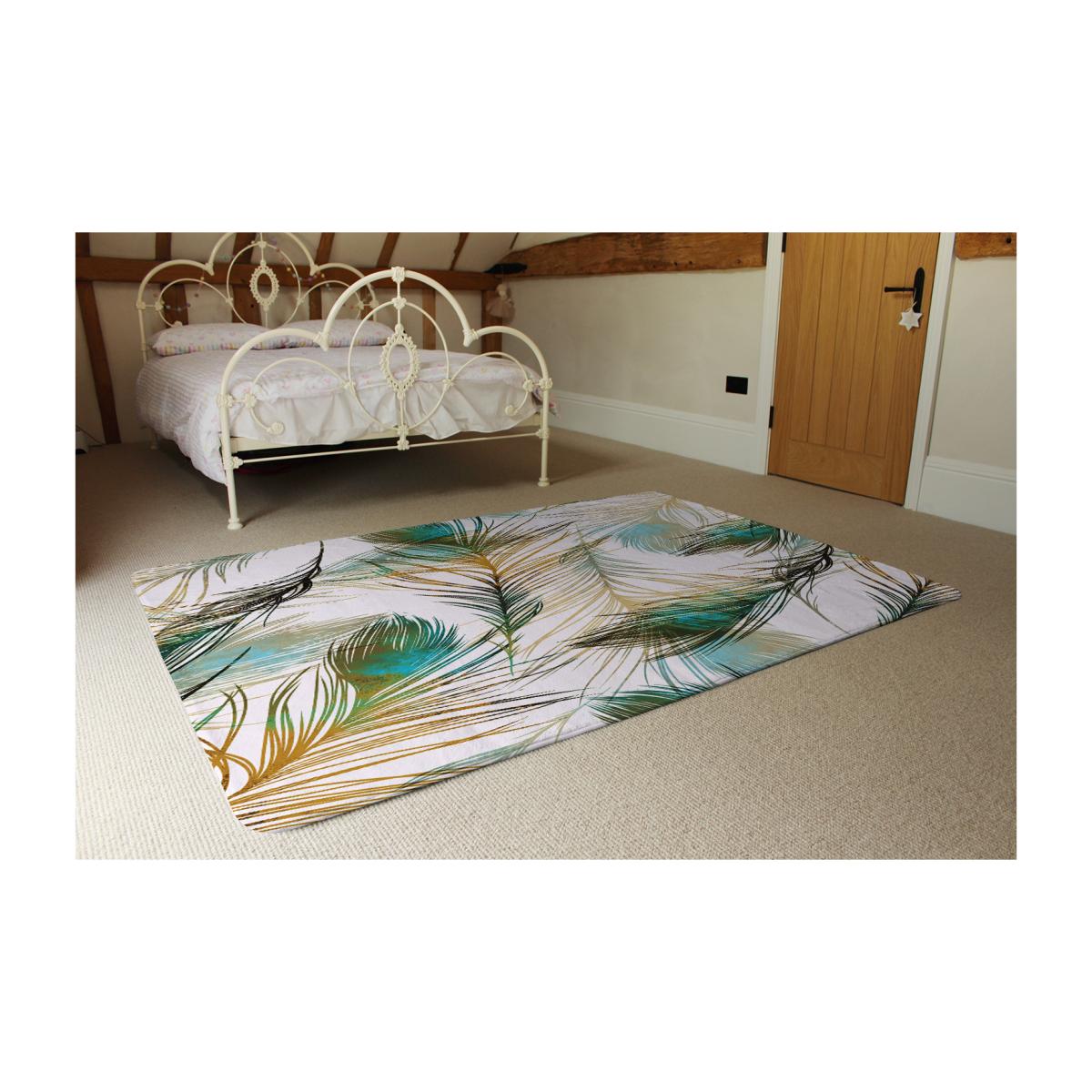 Imprints Peacock Feathers Rug - Green / 230cm – image 1