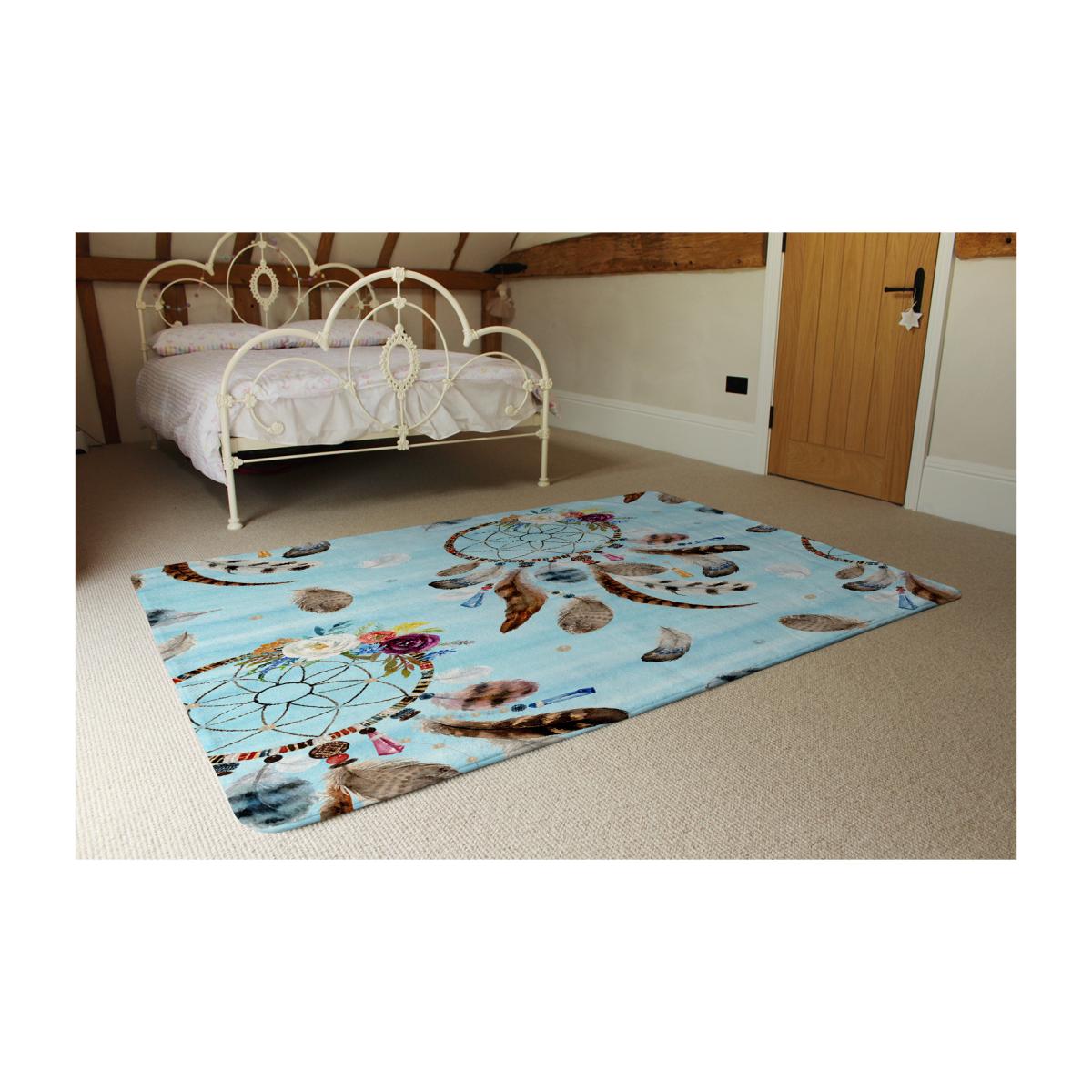 Native American Tribe Decor Rug - Blue / 230cm – image 1