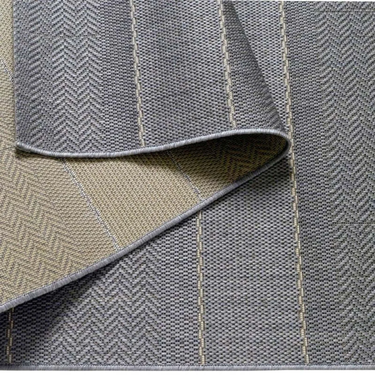 Furth Striped Indoor & Outdoor Rug Grey - Grey / 290.0cm – image 4