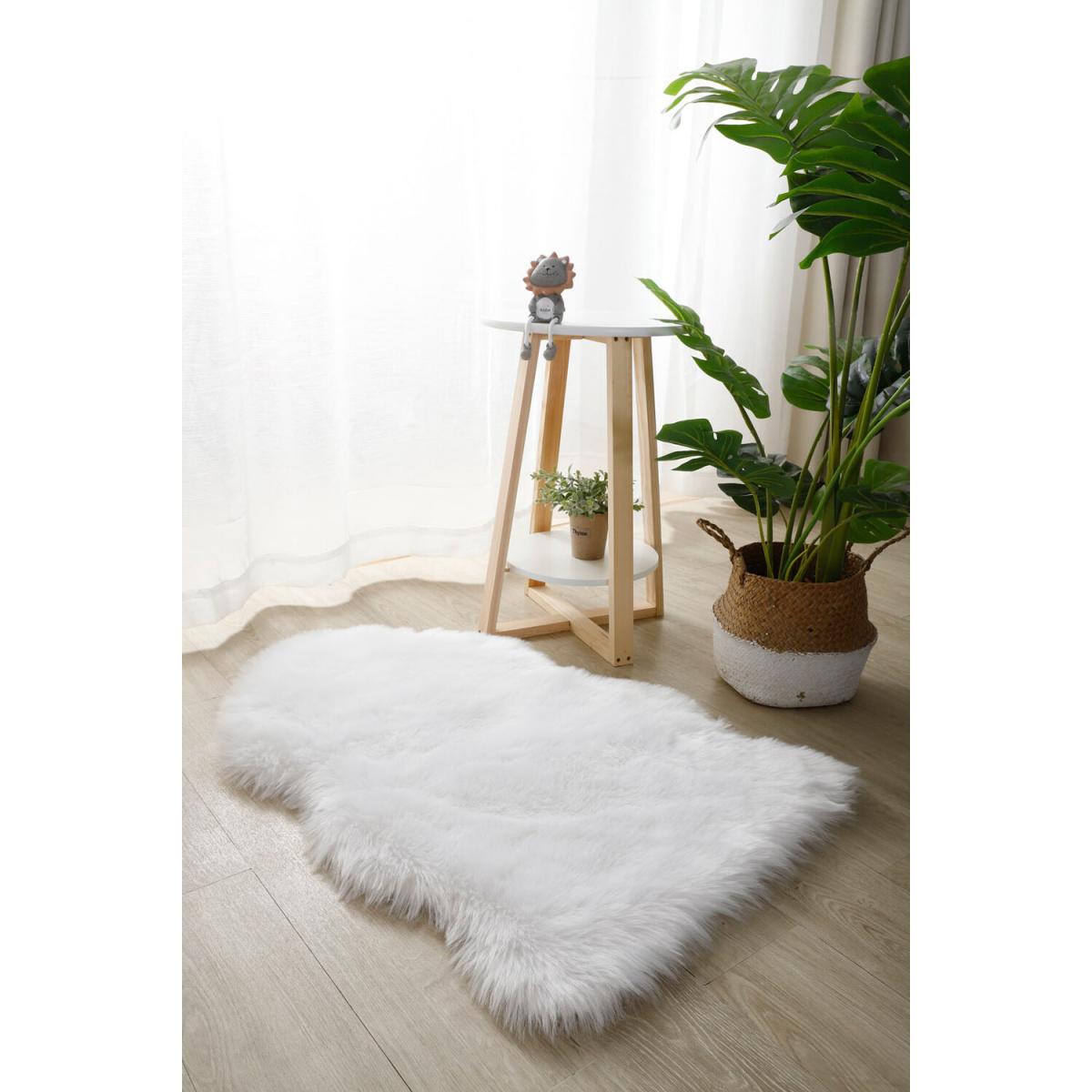 Luxury Faux Fur Rug - Dark Grey – image 17