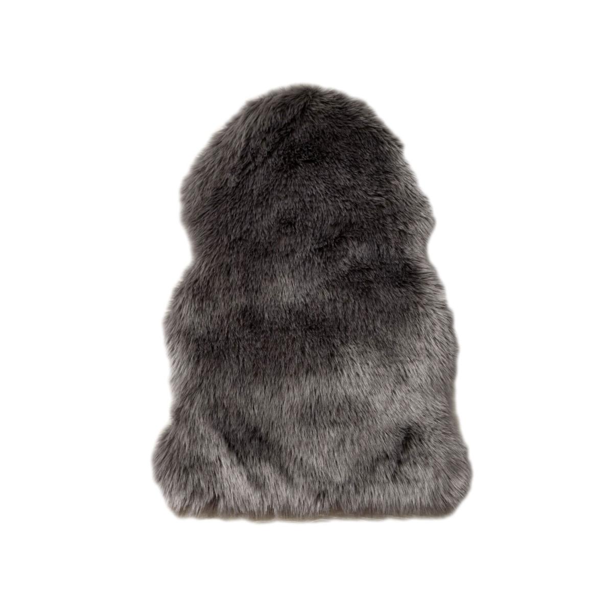 Luxury Faux Fur Rug - Dark Grey – image 19