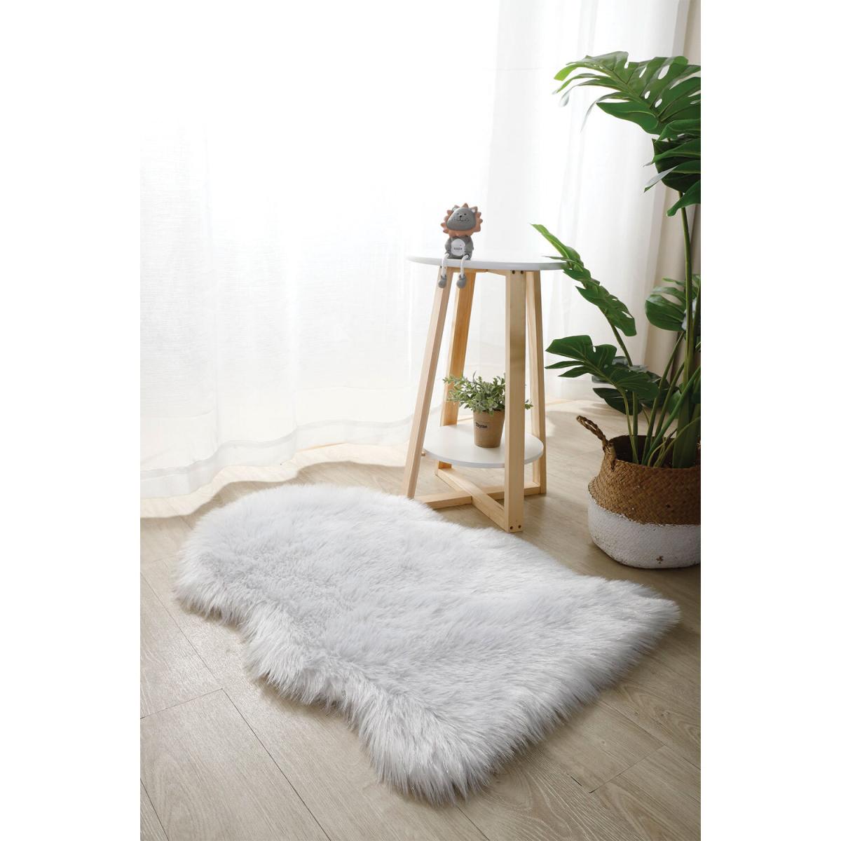 Luxury Faux Fur Rug - Dark Grey – image 20