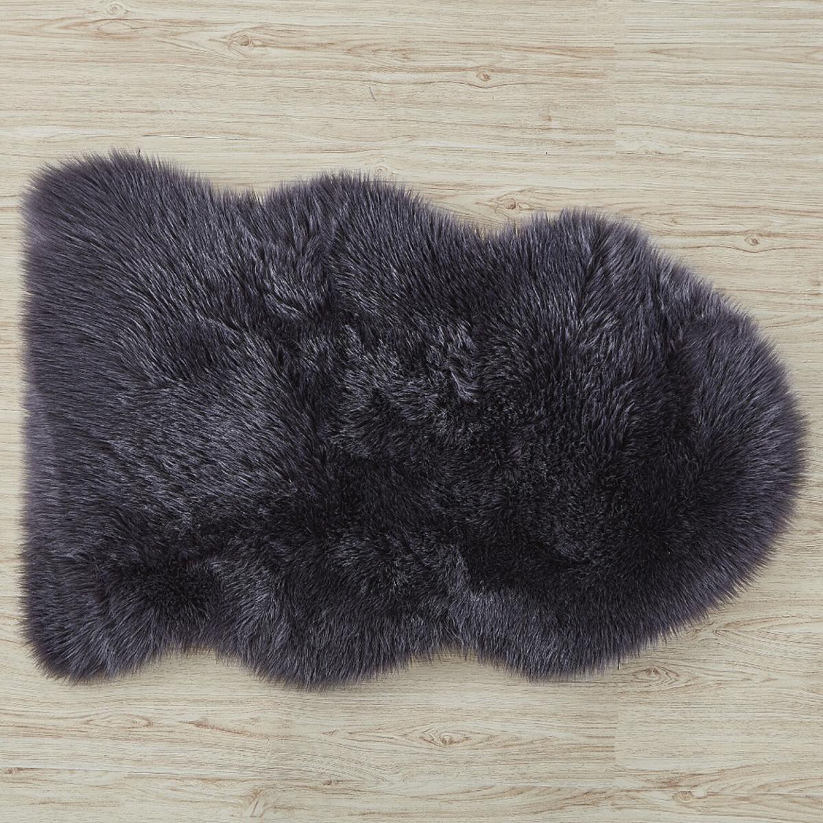 Luxury Faux Fur Rug - Dark Grey – image 38
