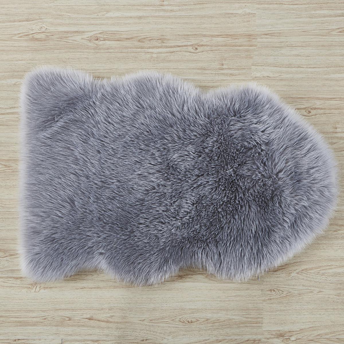Luxury Faux Fur Rug - Dark Grey – image 42