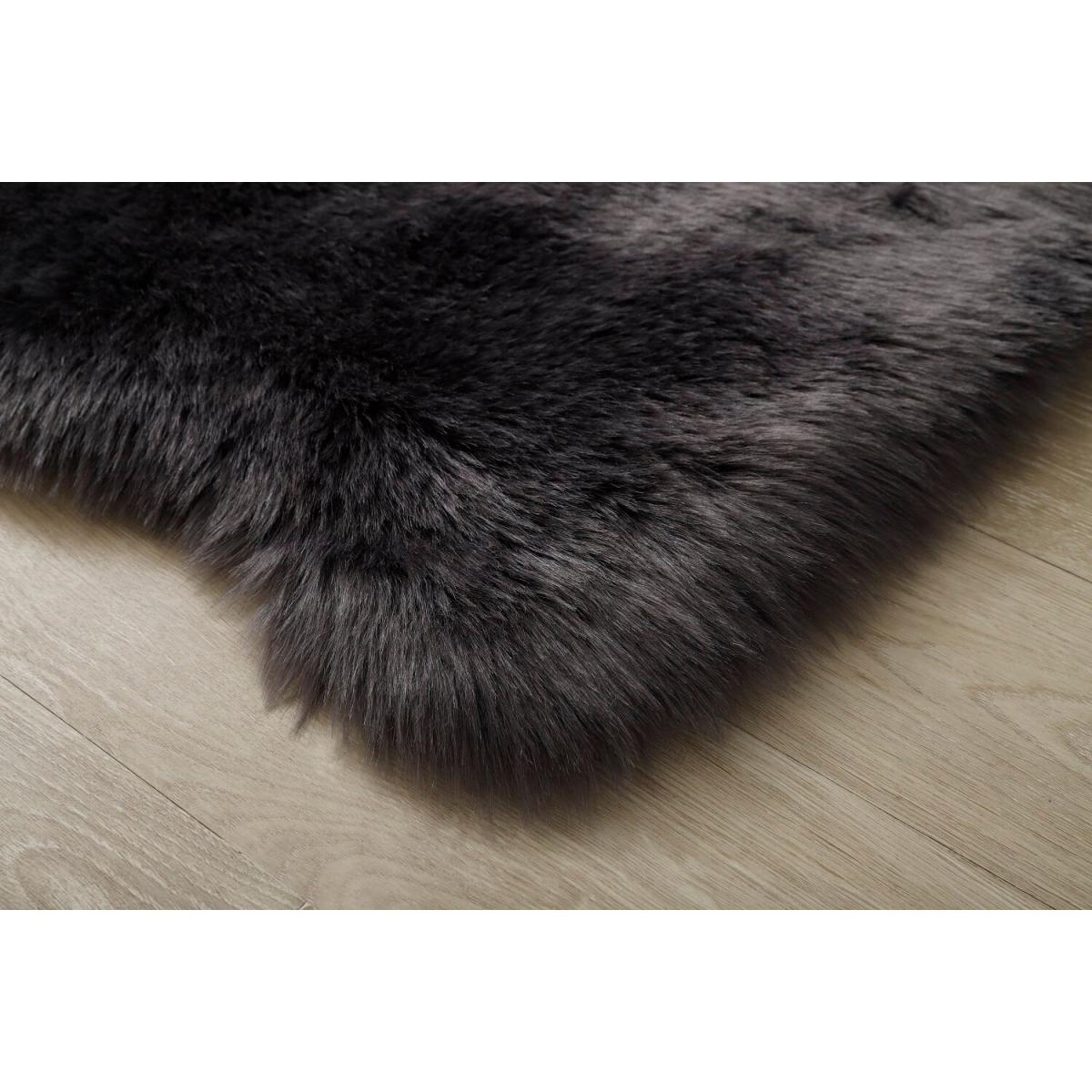 Luxury Faux Fur Rug - Dark Grey – image 44