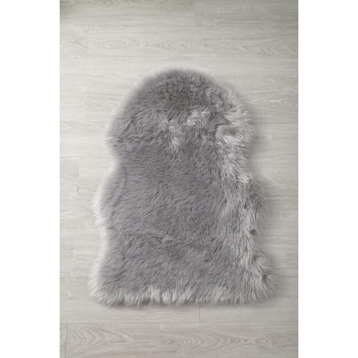 Luxury Faux Fur Rug - Dark Grey – image 47