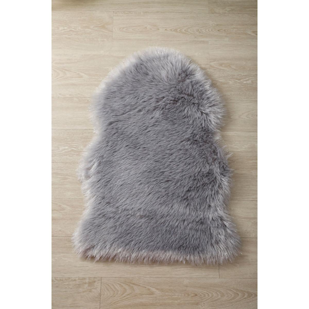 Luxury Faux Fur Rug - Dark Grey – image 57