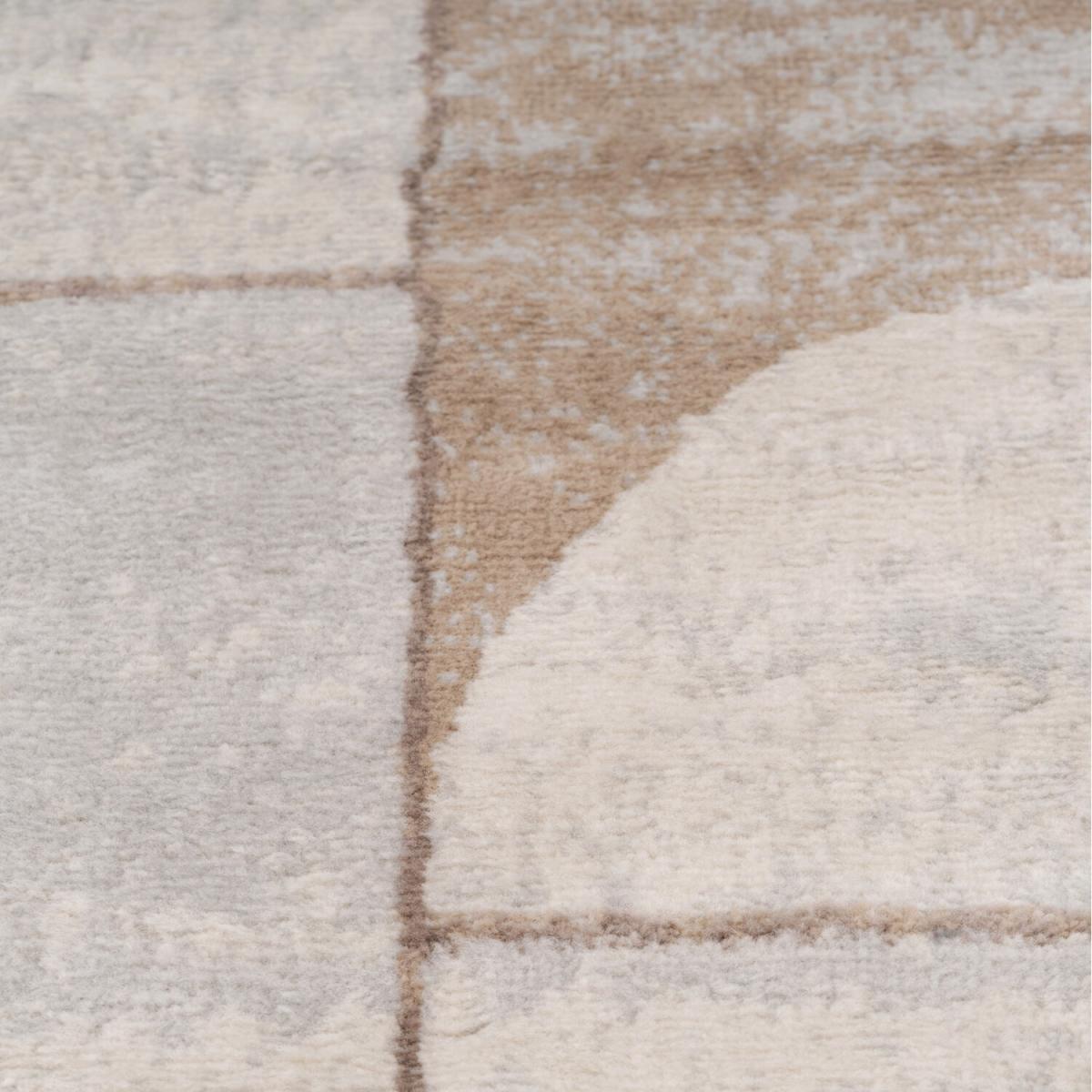 Neutral Beige Retro Geometric Living Area Rug - Beige / 240cm – image 6