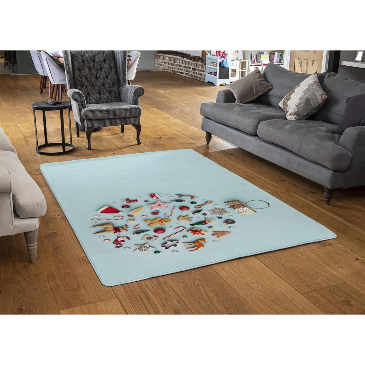 Christmas Objects Laid Out Style Rug - red / 230cm – image 2