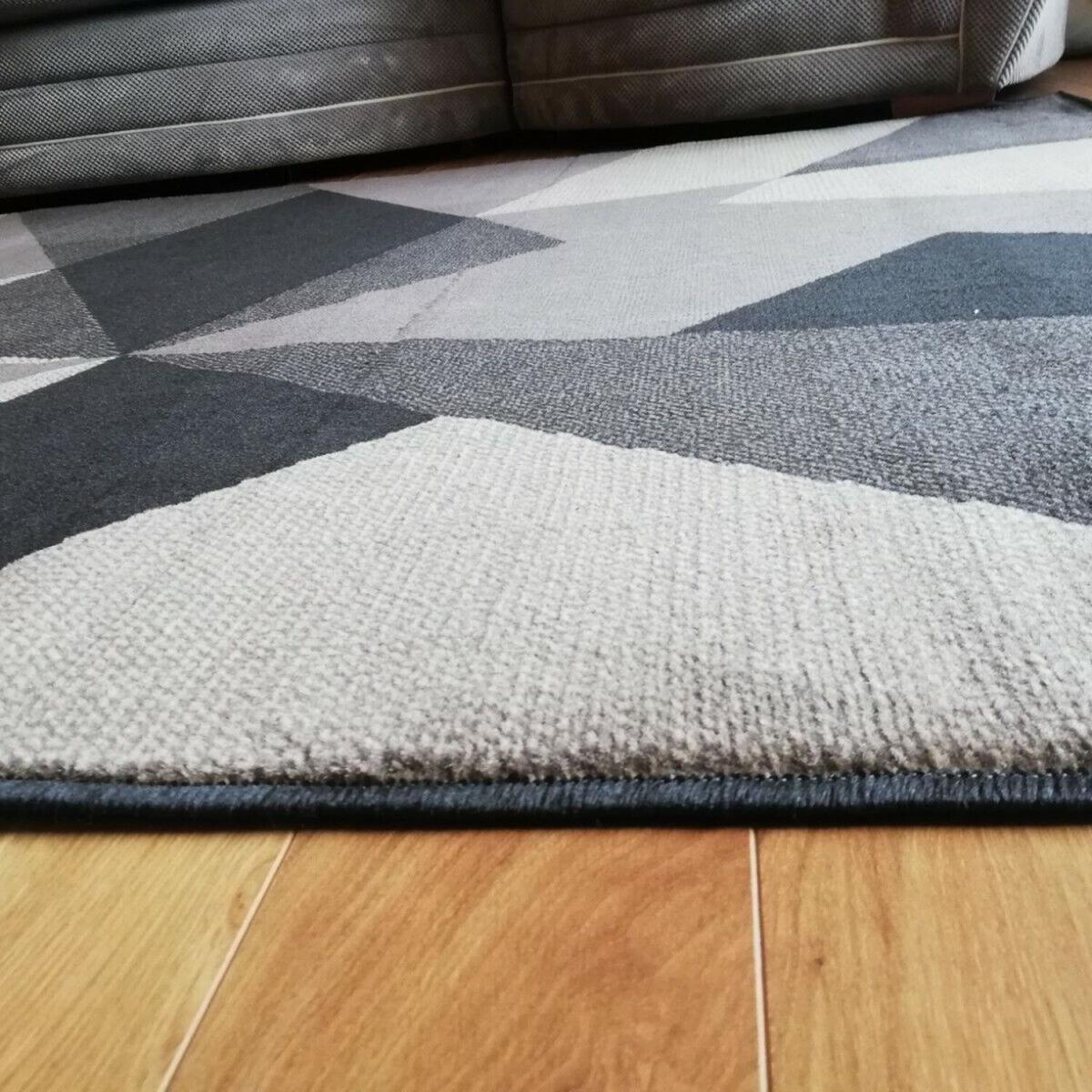 Taupe Abstract Living Room Rug - Lisbon - Light Brown / Grey / 170cm – image 2
