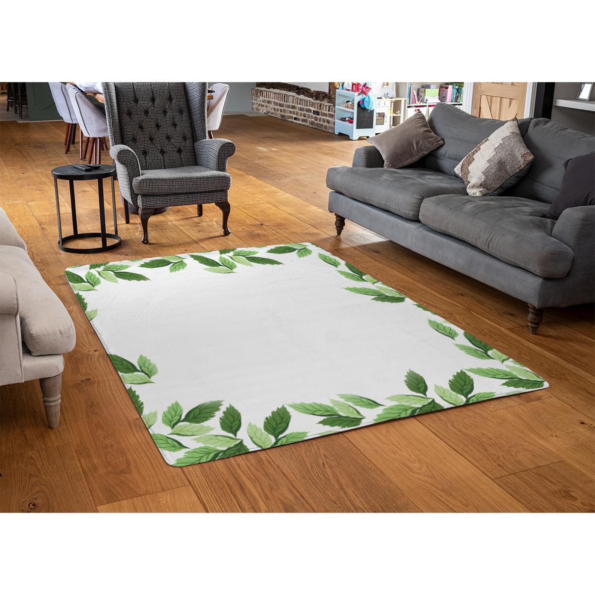Green Border Designer Rug - Green / 150cm – image 2