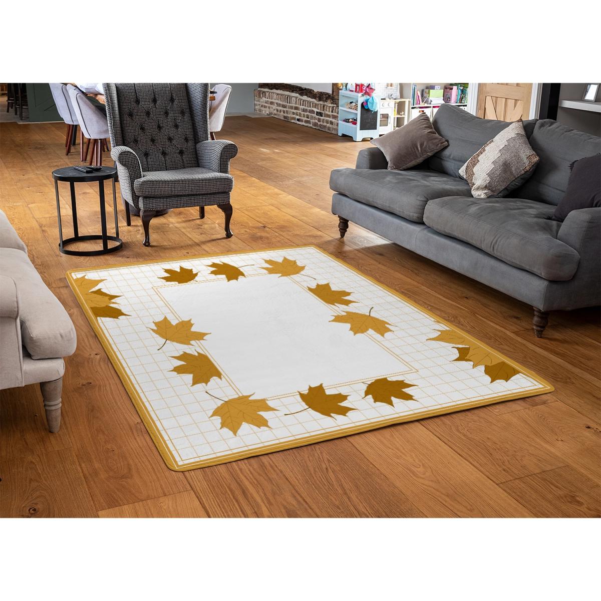 Golden Autumn Designer Rug - Orange / 200cm – image 2