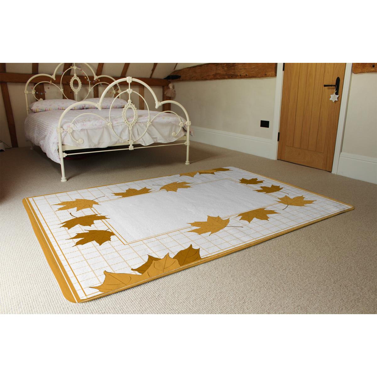 Golden Autumn Designer Rug - Orange / 200cm – image 3