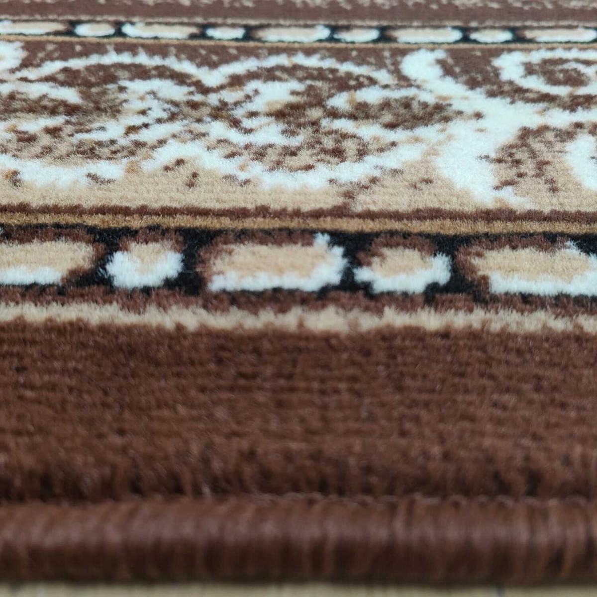 Traditional High Quality Brown Bordered Living Room Rug - Trend - Brown / 7kg – image 2