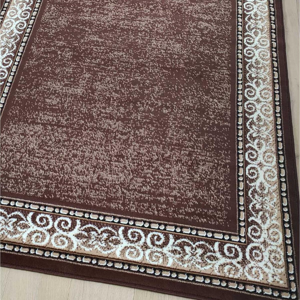 Traditional High Quality Brown Bordered Living Room Rug - Trend - Brown / 7kg – image 3