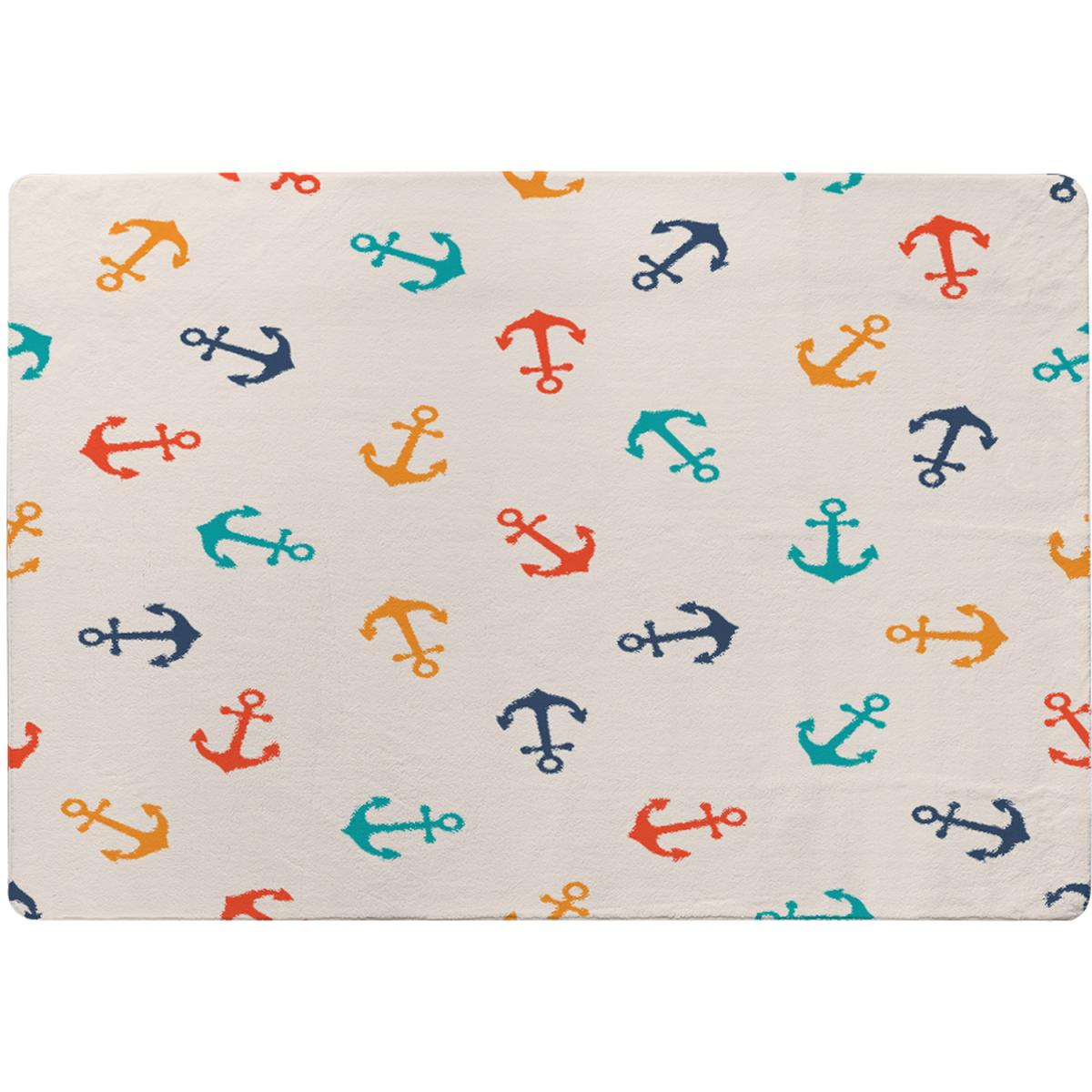 Multi Coloured Anchors Rug - Yellow / 230cm – image 2