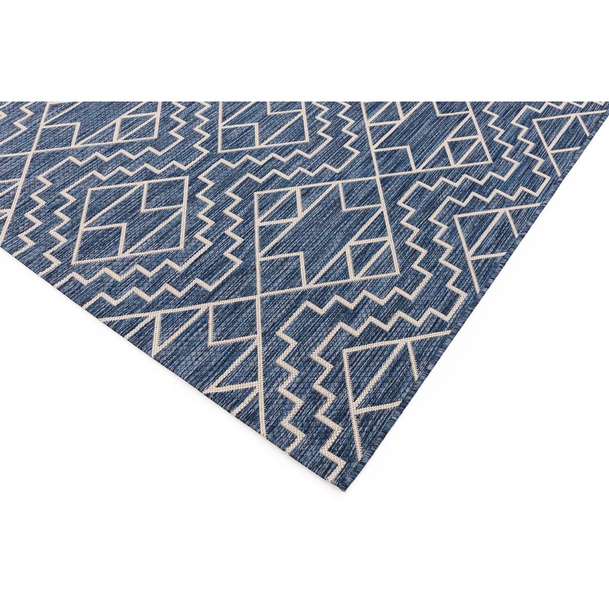 Abstract Indoor Outdoor Rug - Light Grey / 160cm – image 12