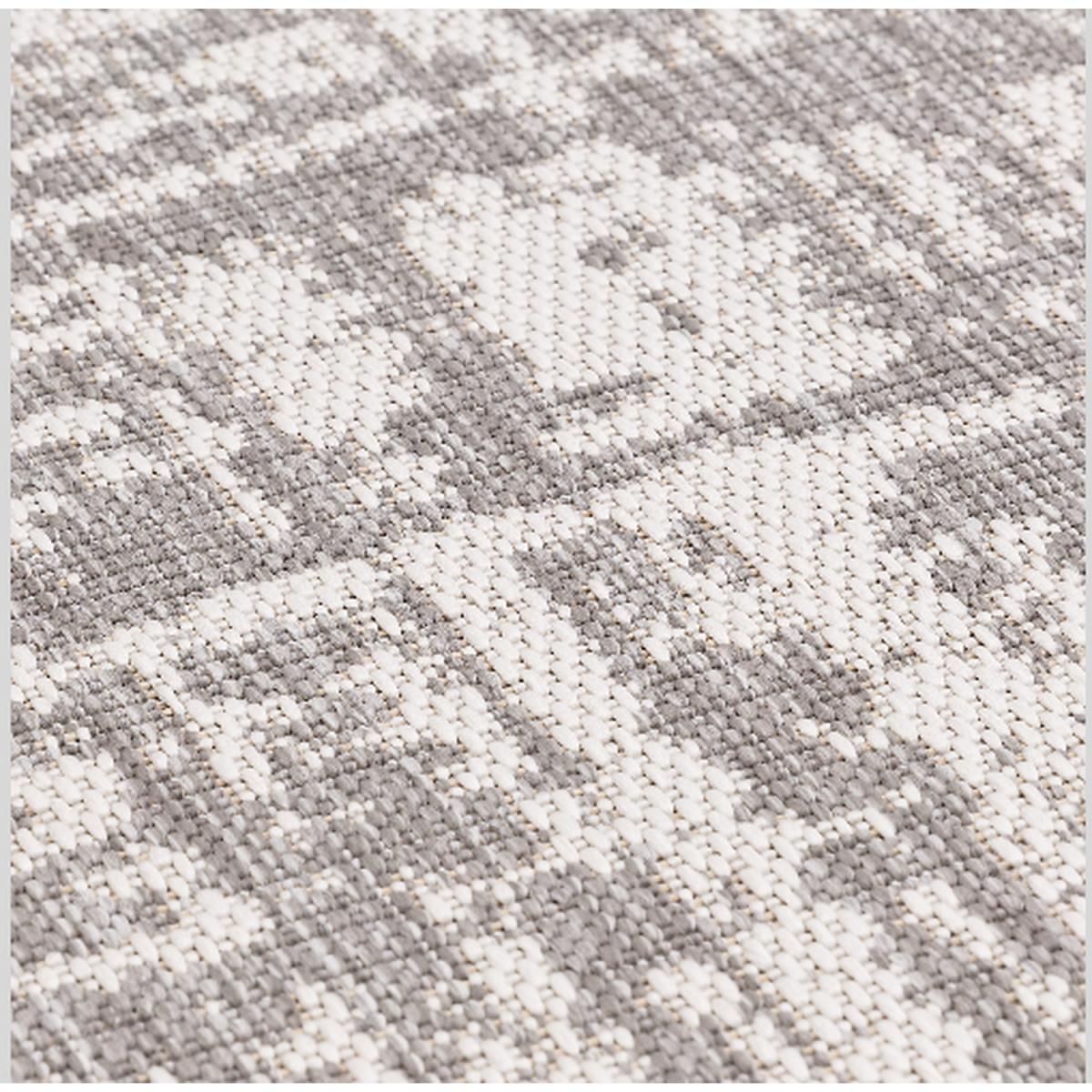 Abstract Indoor Outdoor Rug - Light Grey / 160cm – image 3
