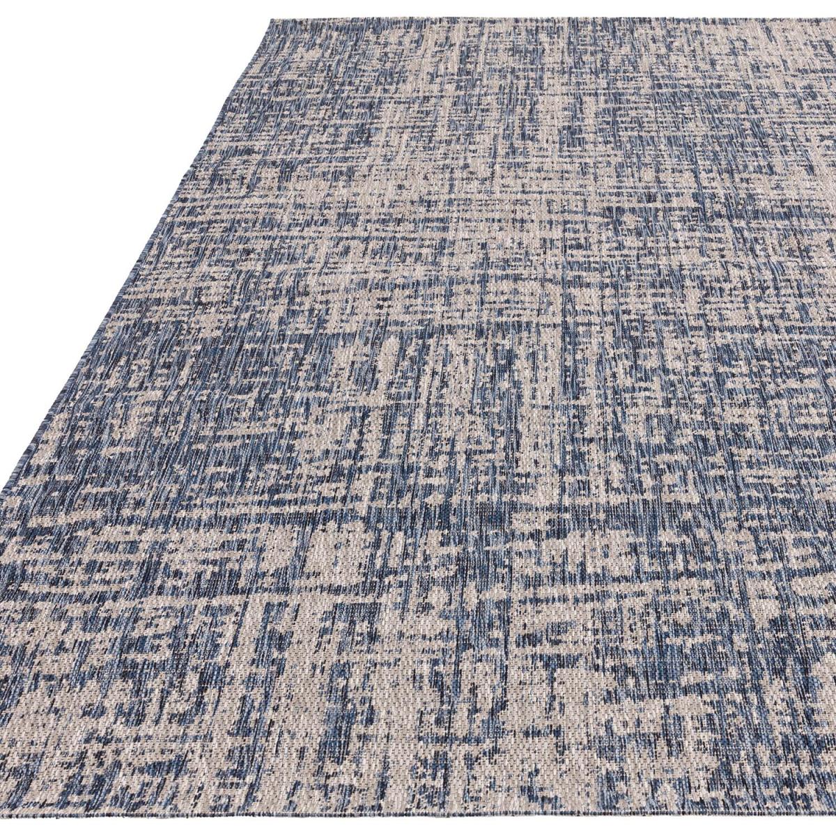 Abstract Indoor Outdoor Rug - Light Grey / 160cm – image 9