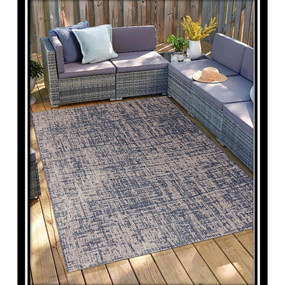 Abstract Indoor Outdoor Rug - Light Grey / 160cm – image 10