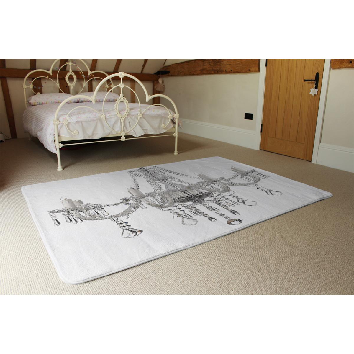 Chandelier Designer Rug - White / 110cm – image 3