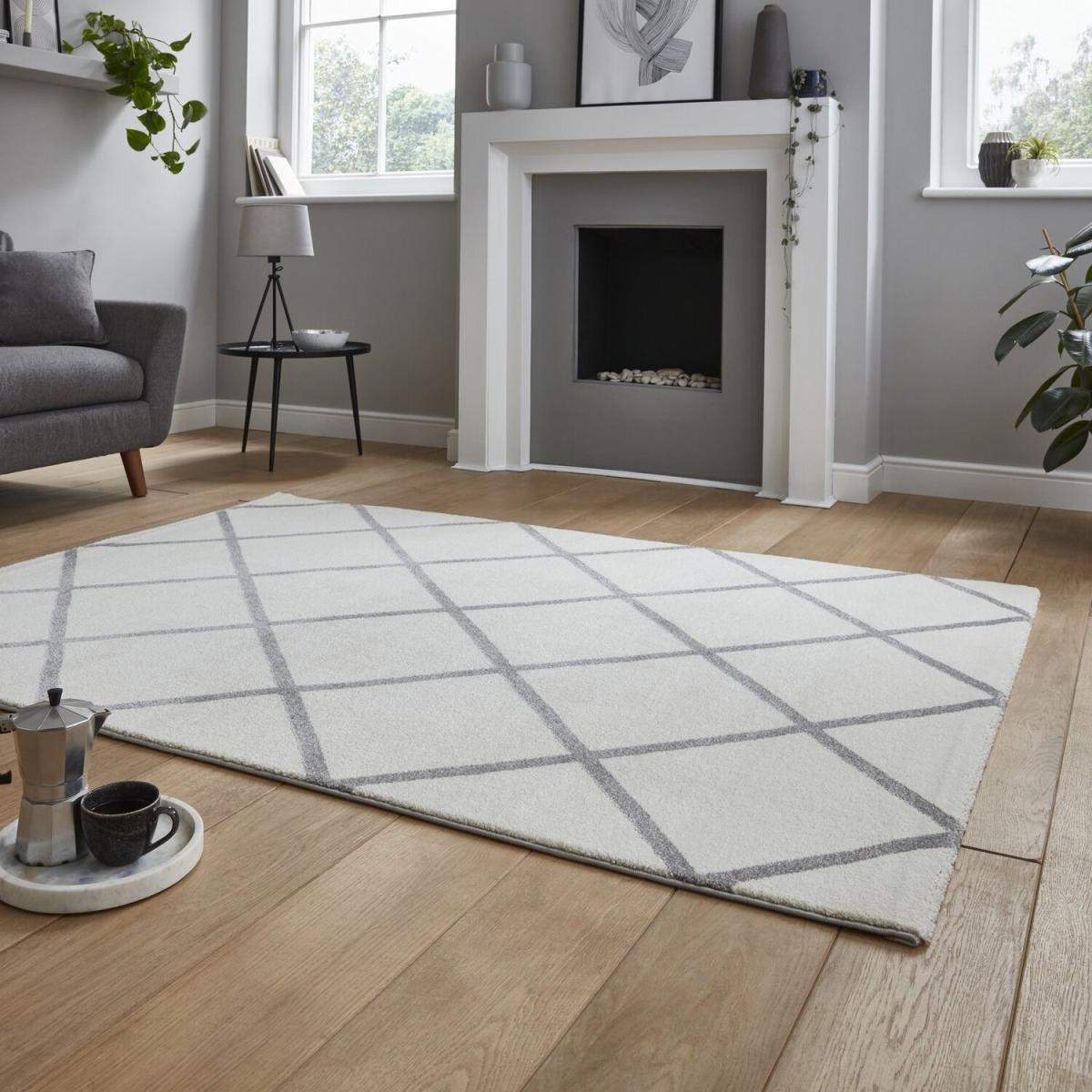 Brooklyn BRK35 CreamGrey Rug - Cream/Grey / 220cm – image 2