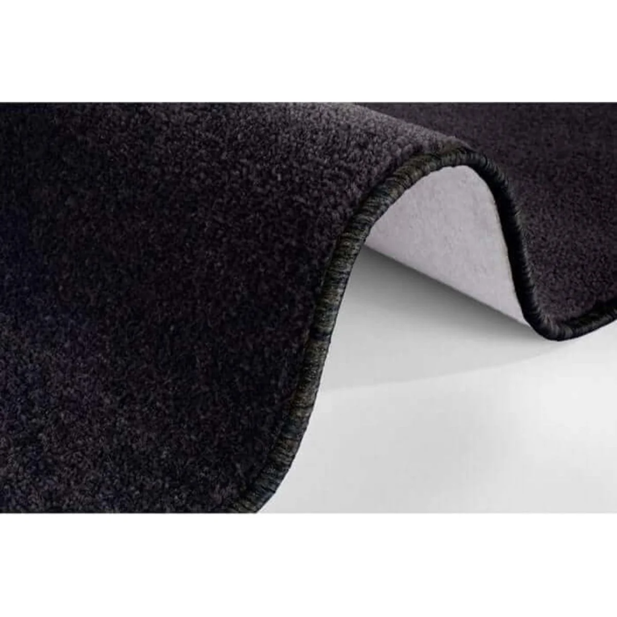 Hanse Home Design Polypropylene Plain Runner Rug Black - Black / 200.0cm / 80.0cm / 2.4kg – image 3