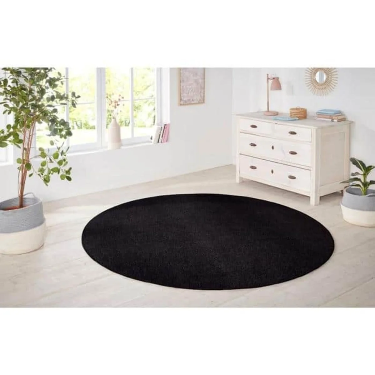 Hanse Home Design Polypropylene Plain Runner Rug Black - Black / 200.0cm / 80.0cm / 2.4kg – image 7
