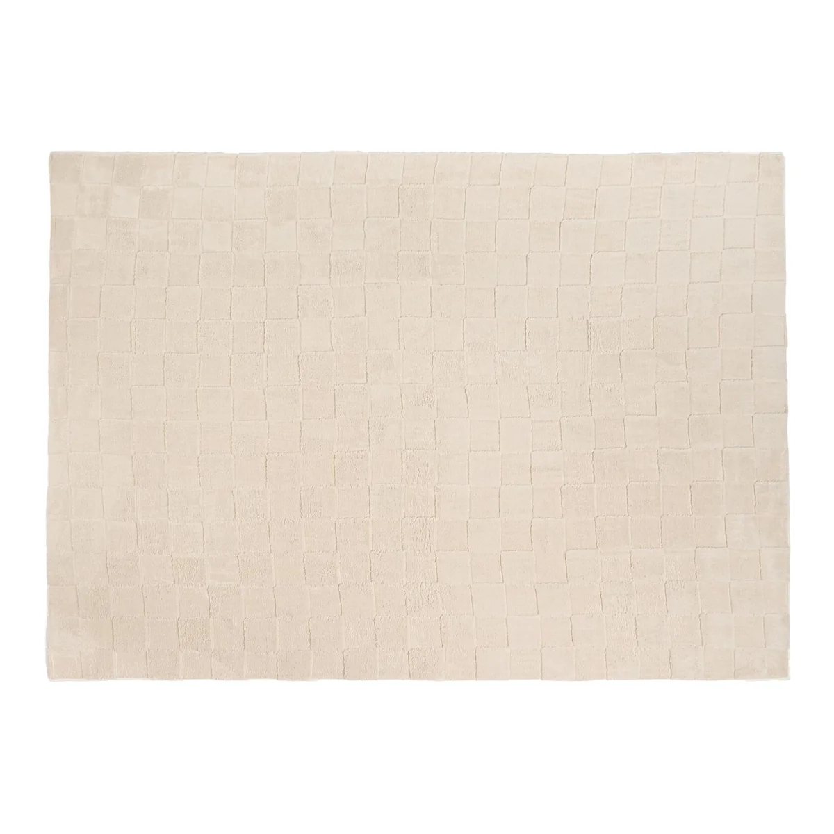 OHS Checker Board Rug - Stone / 160X230 – image 1