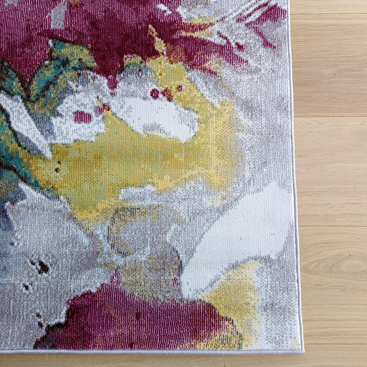 Red Floral Flatweave Rug - Capella - Red / 160cm – image 2